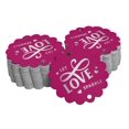 thumbnail image 1 of Inkdotpot Silver Foil Paper Hang Tags Let Love Sparkle Wedding Favor Tags 100 Piece, 1 of 6