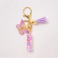 thumbnail image 1 of TopLLC Tools&Home Improvement Initial Letter Keychains For Women Tassel Purple Cute Car Keychain For Wallet Backpack Bag A chopper, 1 of 4