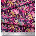 thumbnail image 2 of Soimoi Rayon Crepe Fabric Multicolor Texture Fabric Prints By Yard 46 Inch Wide, 2 of 3