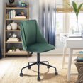 thumbnail image 4 of Homylin Chaise de bureau rembourrée pivotante en velours, 4 of 7