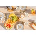 thumbnail image 4 of Euro Ceramica Duomo Collection Servingware, 3-Piece Breakfast Table Necessities Set, Gold and Cream, 4 of 5