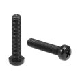 thumbnail image 1 of Unique Bargains M6x30mm Threaded Nylon Phillips Cross Pan Head Machine Screws Bolts Black 50 Pcs, 1 of 3