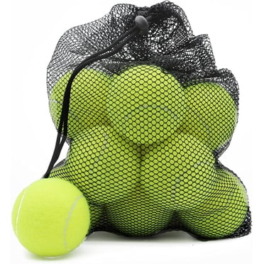 Training Tennis Balls, Vibrant, Long-Lasting Bounce &amp; Wear Resistance, Includes Free Mesh Carry Bag