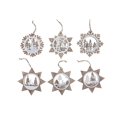 thumbnail image 1 of Wooden Snowflake With Scenic Ornament - Set of 12, 1 of 3