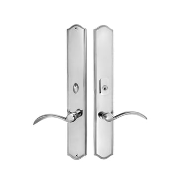 Multi Point Lock Trim Set – Brass 18″x2.5″ Tuscana | Satin Nickel & Black Matte Finish | Active Keyed & Dummy | LH & RH Handed