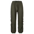 thumbnail image 2 of RXIRUCGD Pantalon Décontracté pour Homme, Style Rétro Européen, Coupe Ample, Séchage Rapide, Pantalon en Coton, Vert, Taille : 2TG, 2 of 9