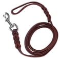 thumbnail image 3 of Leather Dog  Rope Dog Training Leash, Dog Leather Leash, Dog  Rope, Dark Brown Dog Leather Leash Braided Design Dog Training Leash For Pet Dog Training Home For Dog Lover Friend, 3 of 8