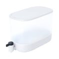 thumbnail image 2 of 4L Food Grade Plastic Water Dispenser with Built-in Faucet, Refrigerated Container for Iced Tea and Lemonade, Slim White and Gray Design, Fits Refrigerator Door, 2 of 8
