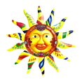 thumbnail image 1 of Wall Art Decor Statues Colorful Abstract Sun Waterproof Metal Art Wall Decor for, 1 of 9