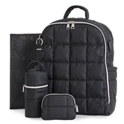 Hannah & Sophia North Backpack Set, Midnight Black