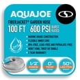 thumbnail image 2 of Aqua Joe 100-Foot 5/8-Inch FiberJacket Kink-Free Garden Hose, 2 of 3