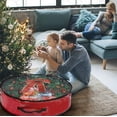thumbnail image 1 of Dvkptbk Christmas Wreath Storage Bag - Garland Holiday Container with Clear Window - Tear Proof Fabric Storage Bins Storage & Organization, 1 of 7