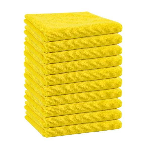 LSLJS 10PCS Microfiber Cleaning Cloth Cleaning Rags Car Cleaning Cloth Multi Functional Cleaning and Water Absorbing Ultra-fine Fiber Dishwashing and Car Cleaning Cloth for Kitchen Use