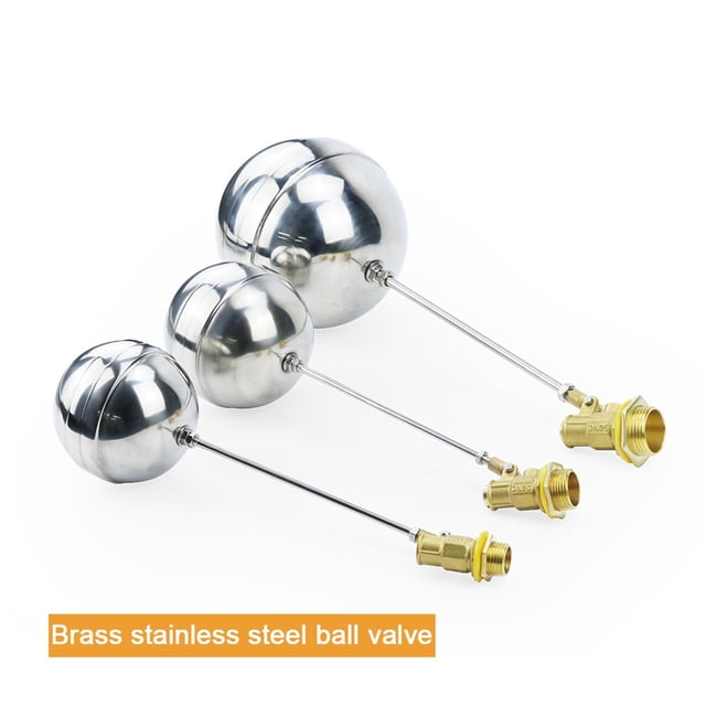 1/2" 3/4" 1" Brass Float Valve Cold and Hot Water Tank Floating Ball Valve,SS201 Stem Flow Control Cistern/Expansion Tanks ,Easy to Install