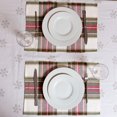 thumbnail image 3 of Fabstyles Celebration Plaid Cotton Placemats Set of 4 Christmas Machine Washable Table Mats Perfect for The Kitchen and Dining Table or Outdoor Tables, 3 of 6