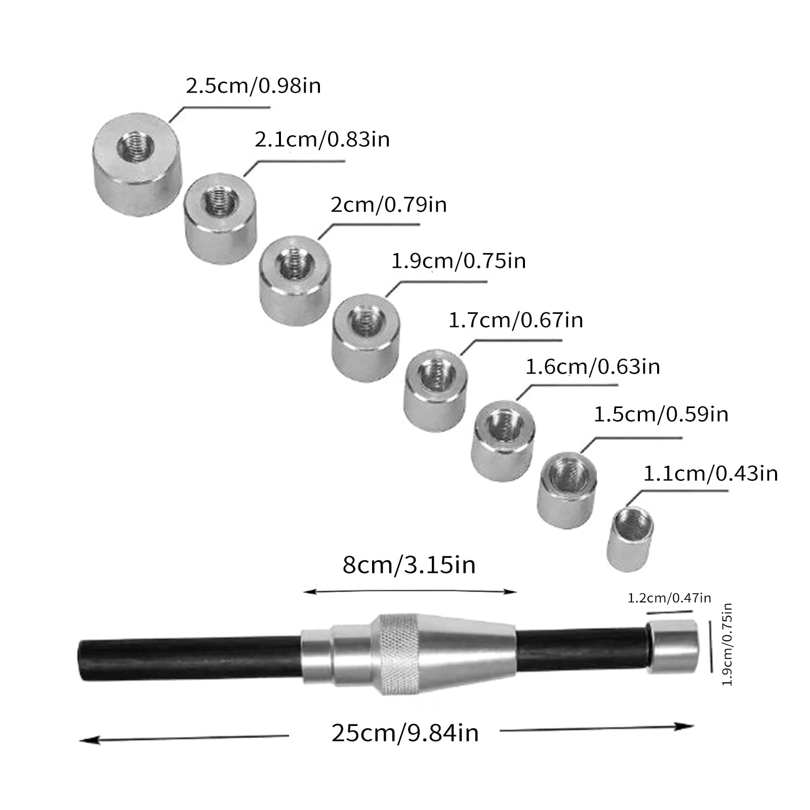 Tools Clutch Alignment Tool Kit, 10PCS Universal Clutch Alignment Aligner Tool Set, Auto Repair Tools for Light Truck Tractors