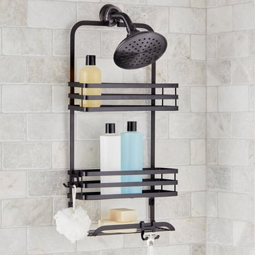 Panier de douche suspendu Better Homes & Gardens, fini nickel satiné ou noir mat