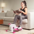 thumbnail image 3 of Sunny Health & Fitness Pink Under Desk Elliptical Machine - P2030, 3 of 9