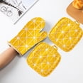 thumbnail image 3 of Heat Gloves for Cooking, Kitchen Microwave Thermal Insulation Gloves Thickened Plaid and Heat Protective Gloves Baking Cotton and Linen Oven Gloves Kitchen Gloves for Cooking, 3 of 6