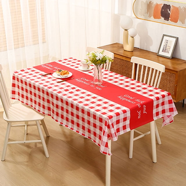 Tablecloth Warm Tablecloth Tablecloth Washless Plaid Table Mat