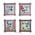 thumbnail image 2 of IH Casa Decor 8" Square Ceramic Trivet Hummingg Bird Asstd - Ensemble De 4, 2 of 3