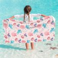 thumbnail image 3 of CSChome Serviette Design Boucle Cachée Serviette de Bain Portable pour Enfants Fibre Superfine Dessin Animé, 3 of 7