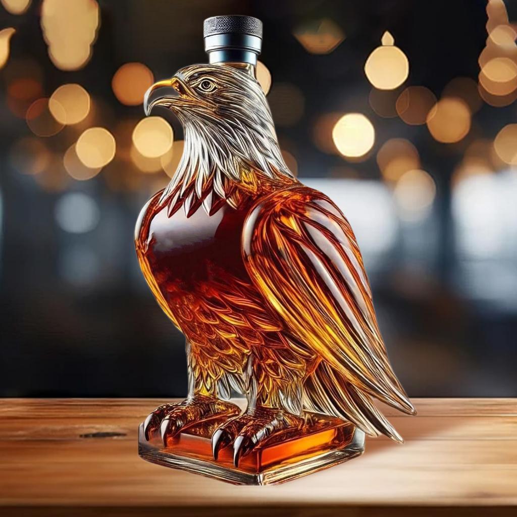 Elodie Carafe à Whisky 150ml Transparent Cadeau d'Anniversaire pour Verseur de Champagne Base Carrée