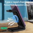 thumbnail image 4 of 3 in 1 Wireless Charger Watch Earphone Wireless Charger Multi-Function Convenient Wireless Charger,1 x Wireless Charging 1 x Fast Charging Cable 1 x English Manual, 4 of 8