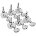 thumbnail image 4 of Guitars String Tuner Peg, 6 Sets Silver No Relay Zinc Alloy Accurate Guitar Tuning Pegs Easy Adjustment  For, 4 of 8