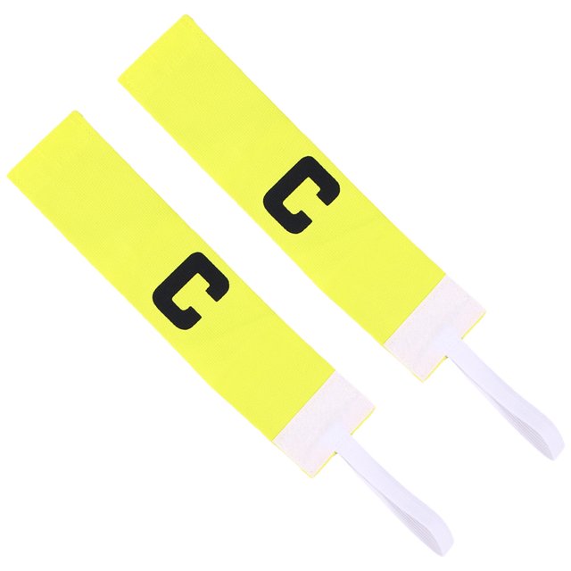 2Pcs Adjustable Football Soccer Captain Armband for Rugby and Basketball Players