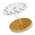 thumbnail image 2 of Heart  Shape 12 Holes Brush Pen Holder Nail Tool Display Shelf Organizer, 2 of 10