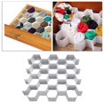 thumbnail image 4 of 18-Compartment Honeycomb Drawer Divider Organizer Ties Belts Organization - Grey, 4 of 8