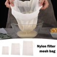 thumbnail image 3 of Sac à Lait de Noix Passoire en Maille de Nylon Filtre à Thé Alimentaire Réutilisable Tailles de Jus Pulpe I9A3, 3 of 8