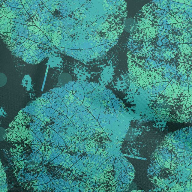 oneOone Georgette Viscose Dusty Teal Green Fabric Abstract Leaf Texture Sewing Craft Projects Fabric Prints By Yard 42 Inch Wide