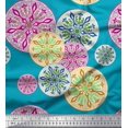 thumbnail image 1 of Soimoi Rayon Crepe Fabric Mandala Ethnic Decor Fabric Printed Yard 46 Inch Wide, 1 of 3
