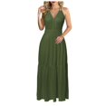 thumbnail image 1 of TJAZFJPA Robe d'Hiver de Maternité pour Femmes Robes d'Été Sans Manches Robe Longue Décontractée à Volants Robe de Plage Élégante Robe à Manches Longues Femmes Formelle, 1 of 6
