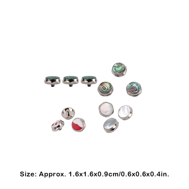 3 Pcs Bouton de Trompette Remplacement Composant de Réparation Universel Petit Métal Musique Jouant Doigts Touches Instrument en Laiton Type 1