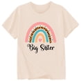 thumbnail image 3 of FhsagQ The 7th Of July Filles Mode Décontractée Lettre Col Rond Manches Courtes T-Shirt Haut Petites Filles T-Shirts Taille 5/6 Printemps Pâques Petites Filles T-Shirts Taille 9/10 Été Beige 4-5 Ans, 3 of 3