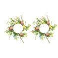 thumbnail image 1 of Plastic Easter Eggs Door Wreath With Easter Eggs Bunny And Easter Eggs Hand Made Rattan Easter Wreath Easter Eggs Happy Bunny Craftsmanship Decoration Gift Home Party Decoration, 1 of 6