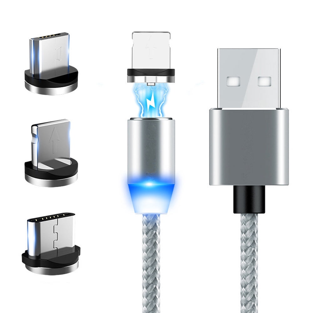 Labymos 2m Magnetic Data Cable Fast Charging USB Three-in-one Multifunctional Mobile Phone Charging Cable One