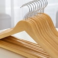 thumbnail image 5 of Hangers Wooden Coat Hanger Non Slip Clothes Hanging Rack 360 Degree Rotation Suit Hangers for Home, 5 of 5