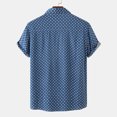 thumbnail image 4 of RKSTN Chemise pour Homme Plage Hawaïenne Décontractée Chemise à Pois Col Rabattu Blouse à Manches Courtes Hauts, 4 of 9