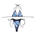 thumbnail image 4 of Birdeem Womens Bikini Printed High-Waisted Swimsuit Bikini Two-Piece Split Swimsuit Set, 4 of 7