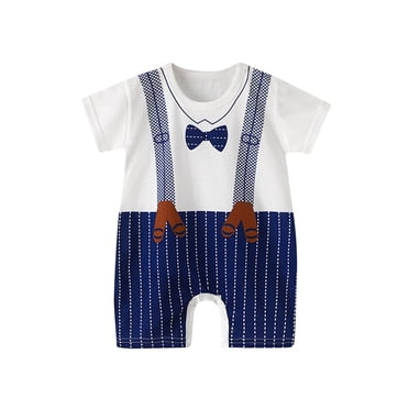SDNall Vêtements pour Bébé Fille Tout-Petit Bébés Filles Garçons T-Shirt à Manches Courtes Imprimé Coloré Col Rond Combinaison Barboteuse Vêtements pour Tout-Petit Fille, Vêtements pour Bébé Garçon, Ensembles pour Bébé Garçon