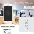thumbnail image 1 of Interrupteur de Rideau Intelligent Wi-Fi Contrôleur de Store Motorisé Alexa Google Assistant Télécommande Vocale Contrôle par Application Aucun Concentrateur Requis, 1 of 6