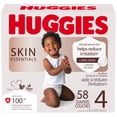 thumbnail image 1 of Huggies Skin Essentials Baby Diapers, Size 4 (22-37 lbs), 58 count, 1 of 8