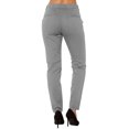 thumbnail image 5 of Dealovy Dress Pants Women Work Skinny Straight-Leg Trousers Solid Color Mid Rise Office Ankle Length Trousers, 5 of 5