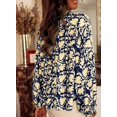 thumbnail image 3 of ORUYROP Blouses Décontractées Boho à Imprimé Floral Col en V Manches Longues Amples pour Femmes, 3 of 7