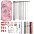 thumbnail image 3 of 11Pcs Stainless Steel Rod Needle Knitting Set Crochet Tool Accessories Crochet Organizer Sewing Tools Gift for Beginners, 3 of 7