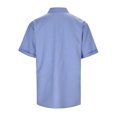 thumbnail image 4 of Men's Linen Short Sleeved Body Suit Men T Shirt Loose Undershirt Mens Button Down Shirt Solid Color Short Sleeved Cotton Linen Shirt for Men Beach Plus Size Men Short Sleeved Shirt, 4 of 8